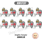 10Pcs/Set Historical Medieval Sparta Heroes Crusader Roman Soldiers Building Blocks Military Action Figures Bricks Toys For Kids