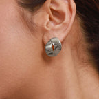 Zora Glossy Glat Metal Rustfrit Stål Cross Øreringe Vandtætte Sporty Usædvanlige Øreringe Smykker Bijoux Femme Gift