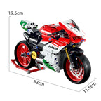 912Pcs City Technical Locomotive Motorcycle Building Blocks MOC Speed Supercar Motorbike Model Bricks Boy Toy for Childrens Gift