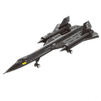 Military SR-71 Blackbird reconnaissance aircraft space building blocks  small particle puzzle assembly toy