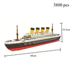 Titanic Micro Mini Brick Building Kit-3D Model Toys Set,Perfect Gift for Friends Who Love Historical Models  Unique Home Decor