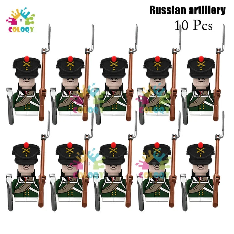 Kids Toys 22/10 Pcs Napoleonic Wars Military General Soldier Building Blocks Imperial Navy Figures Toys For Kids Birthday Gifts
