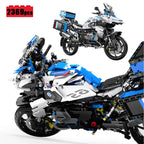 New 1:5 Motorcycle R1250 GS Building Blocks Model MOC City Sports Car Technical Bricks Assembling DIY Toys for Boys Gift Set