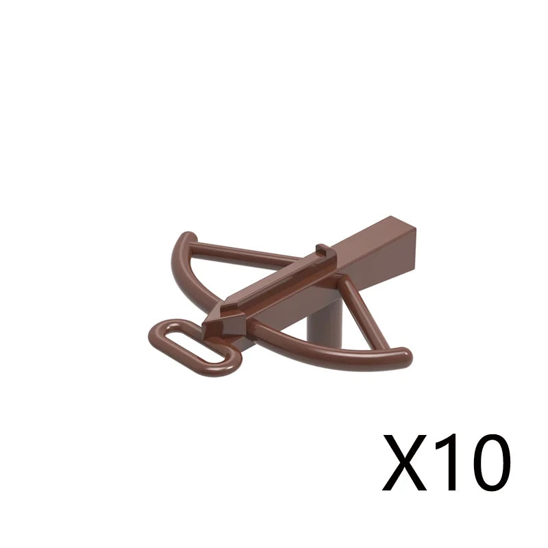 MOC Medieval Military Weapons Building Blocks Parts Castle Knights Soldier Sword Bow Crossbow Helmet Spear Model Bricks Boy Toys