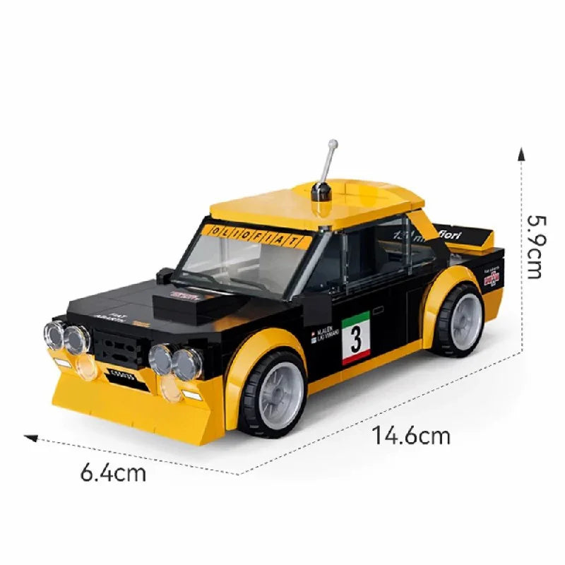 Technical MOC 131 Abarth Racing Car 1:24 Car Model Kit,254PCS Auto Building Blocks Brick Puzzle Toys Kids Gift