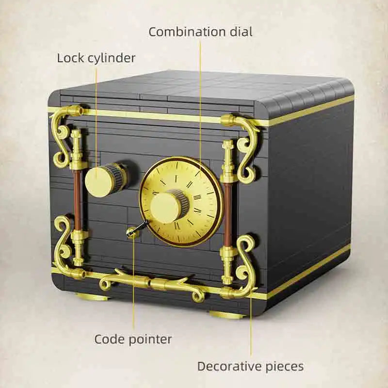 Cada 422PCS City Retro Combination Safe Building Blocks The Secret of Safe Experiment Education Bricks Toys Boys Gifts