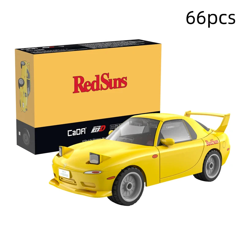 Cada Anime Initial D Champion Vehicle Building Blocks Compatible City Street View Japanese Parking Lot Bricks Toys Boys Gifts