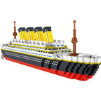 4000+Pcs Titanic Model Cruise Ship Building Blocks MOC Boat Bricks Collection DIY Construction Toys for Children Gift