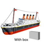 KNEW BUILT Titanic Cruise Ships Model Mini Building Blocks Toys Kits for Girls Gift Adult Assemble Brick Decoration with Dolls