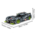 Technical 9X8 Hybrid Hypercar Sports Car Building Blocks Super Racing Vehicle Decor Model Bricks Toy Gifts Birthday Gifts Toy