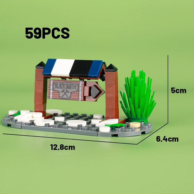 Medieval Military Tower Building Block Rome Knight Castle Siege Vehicle Hammer Boat Tent Flag Sword Weapons Bricks Toys Kid Gift