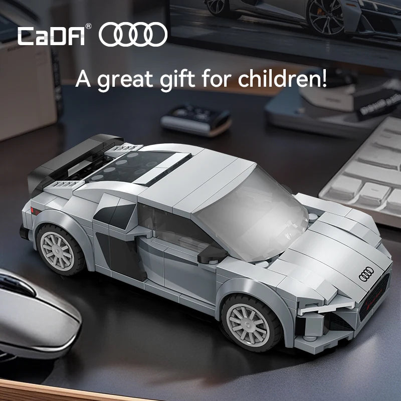 CaDA Officially Licensed 1:24 Building Block Car Set/Formula Racing Car/Classic Retro Car/Supercar/Off-Road Vehicle/Audi R8