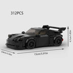 Moc RWB  Cars Racers Building  Blocks City Classic Vehicle  Model DIY Kids Boy Toys Sport Super Creative Technique