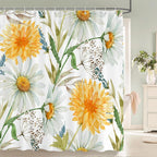 Flowers and Birds pattern Shower Curtain 3D Bath Screen Waterproof Fabric Bathroom Decor 240X180cm With Hook Shower Curtains