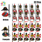 Kids Toys 22/10 Pcs Napoleonic Wars Military General Soldier Building Blocks Imperial Navy Figures Toys For Kids Birthday Gifts