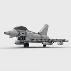 Moc Building Blocks 1:72 Scale Aircraft Eurofighter Typhoon Model Technology Military Fighter Model Series Bricks Assembly Toy