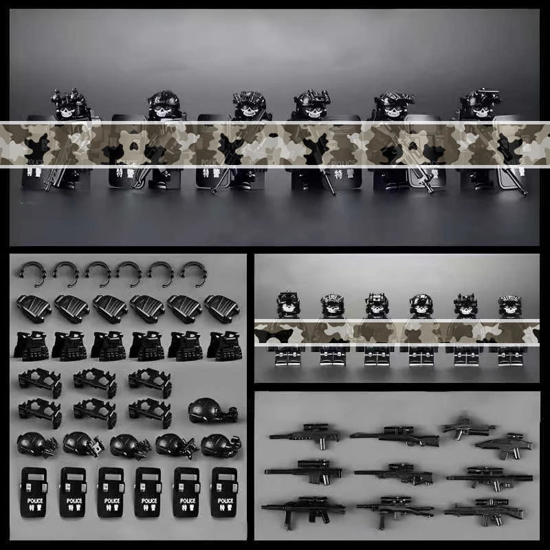 2025 Military Building Blocks Figures Set - Special Forces Camo Commando, Army Soldiers Role Play Toys Gift for Boys 8+ Year old