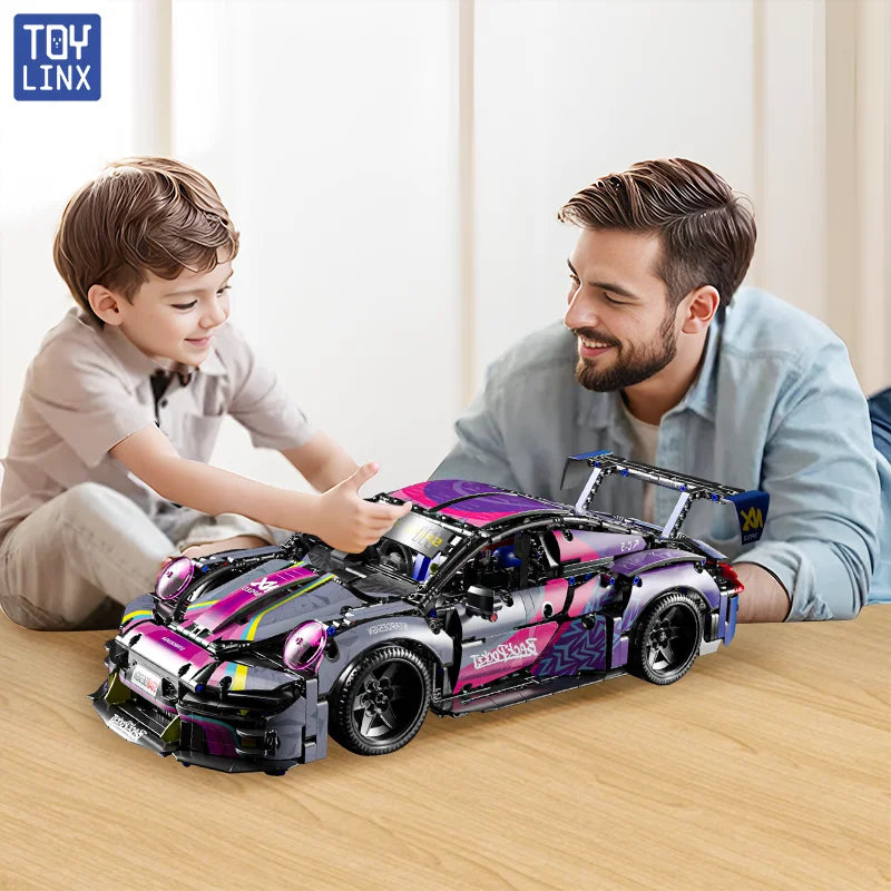 1611 PCS Sport Car Building Block Sets for Adults,1:10 Collectible Model Scale Engineering Toy Gifts for Boys Car no Box
