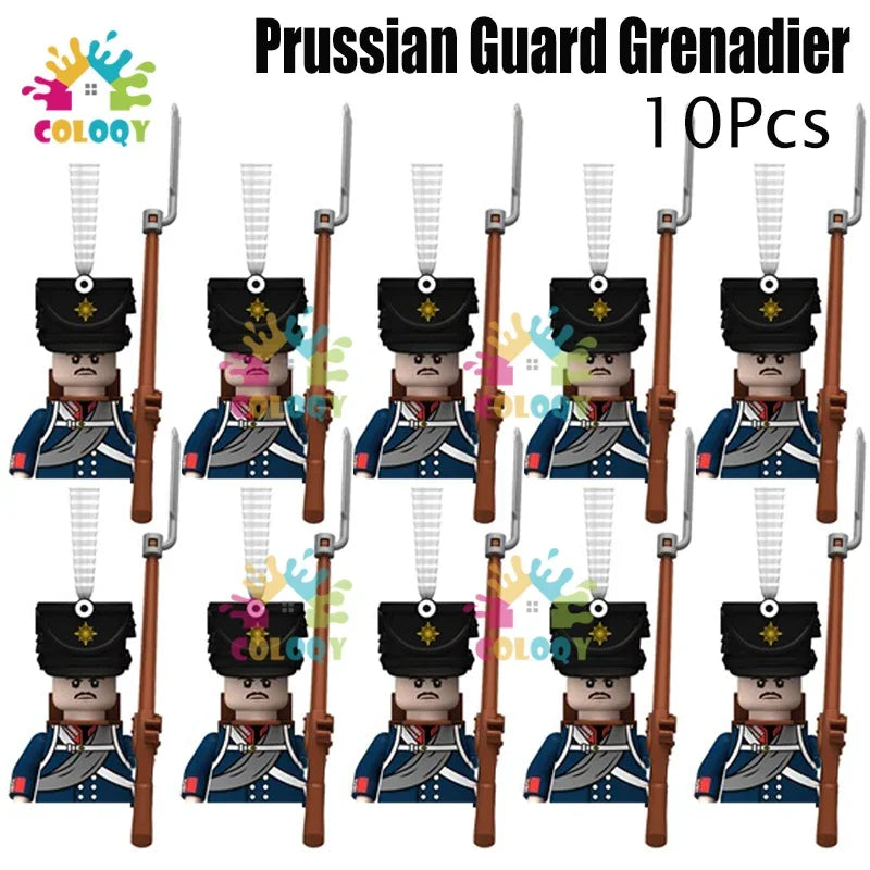 Kids Toys 22/10 Pcs Napoleonic Wars Military General Soldier Building Blocks Imperial Navy Figures Toys For Kids Birthday Gifts