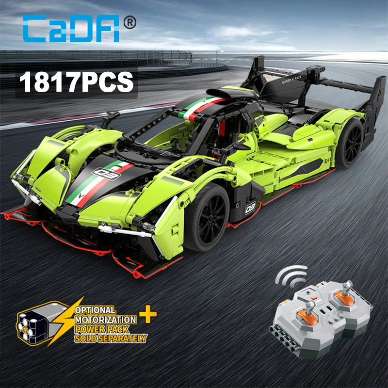 1:10 Phantom Wing City Racing Car Hypercar Building Blocks Sportscar Toy for Kids Racing Vehicle Bricks Gifts for Children gifts