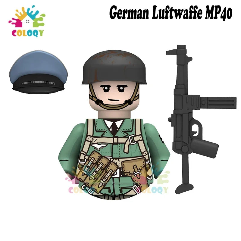 Kids Toys WW2 Soldiers Building Blocks Military Army Mini Action Figures Toys For Kids Christmas Gifts For Boys Birthday Gifts