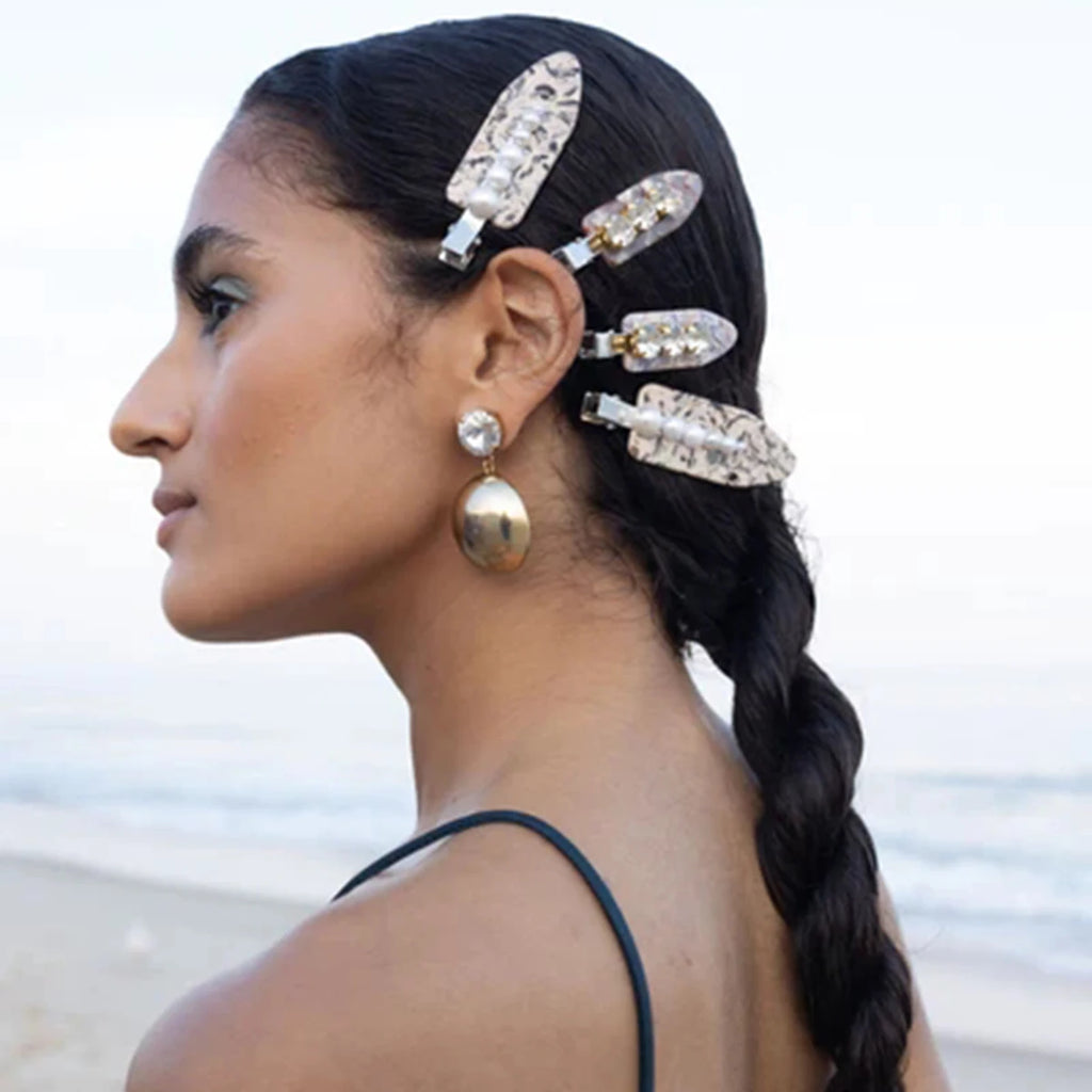 Exquisitos pendientes de moda de alta calidad de acero inoxidable con gota hemisférica de circonia cúbica, chapados en PVD 18K, joyería de moda y regalo.