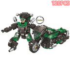 Technical Expert Famous Motorcycle Ninja Building Blocks Mini Model Action Figures Simulation Locomotive Transformation Toy Gift