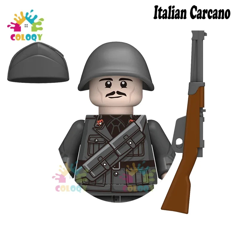 Kids Toys WW2 Soldiers Building Blocks Military Army Mini Action Figures Toys For Kids Christmas Gifts For Boys Birthday Gifts