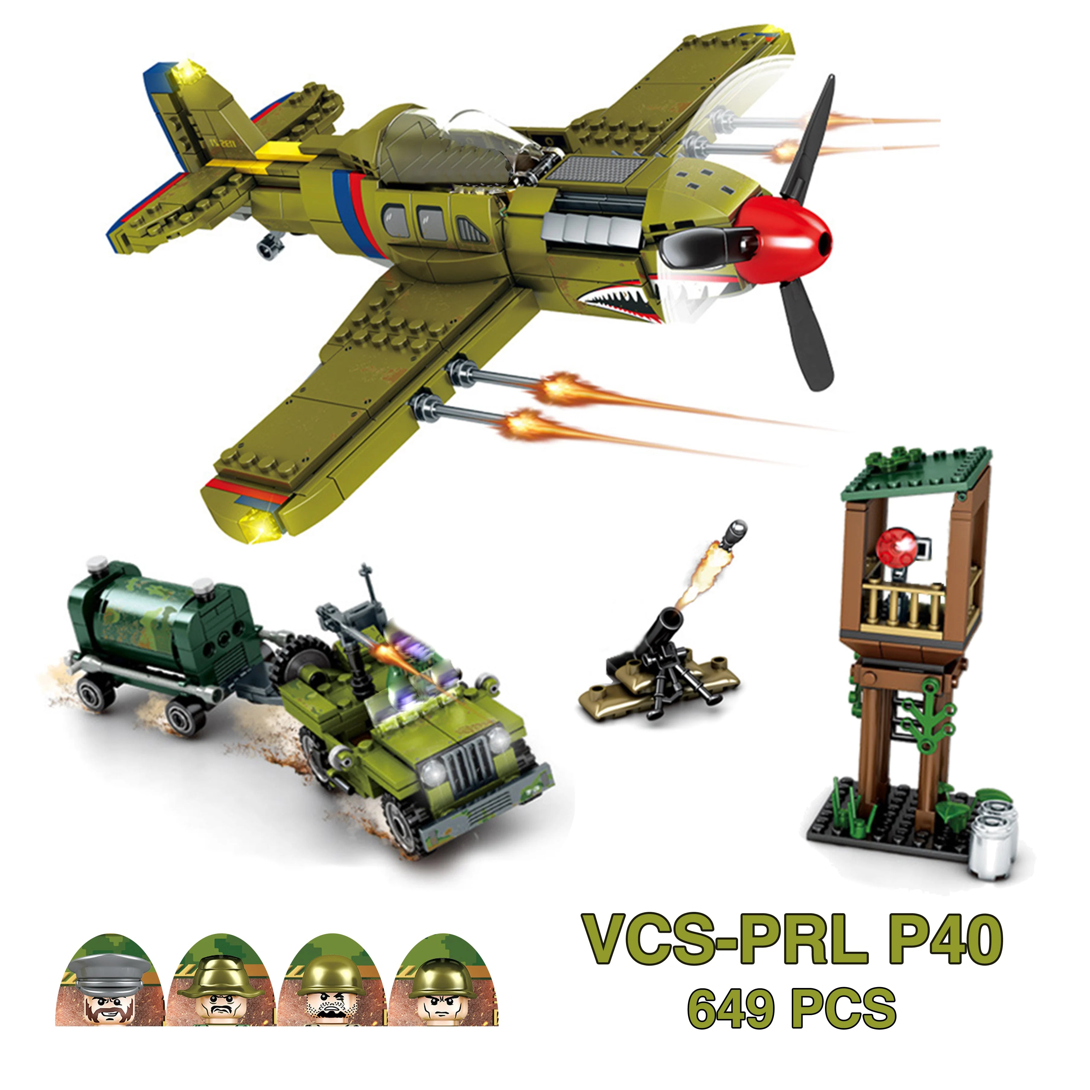 Military Tanks Stuart SdKfz251 PanzerVI Sherman US Army Quan Guan WW2 Soldier Figure Model Building Block Brick kid Children Toy