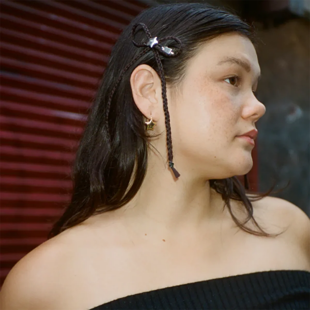 Creative Stainless Steel Gold Silver Matching Love Heart Five-pointed Star Earring Women Charm 18K PVD Plated Waterproof Jewelry