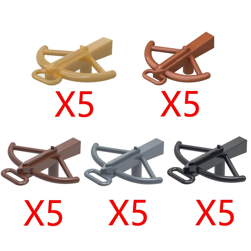 MOC Medieval Military Weapons Building Blocks Parts Castle Knights Soldier Sword Bow Crossbow Helmet Spear Model Bricks Boy Toys