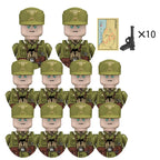 Boy Toys War II Army Soldiers Mini Military Weapons Model Small Particles Building Blocks Suits Childrens Birthday Gifts