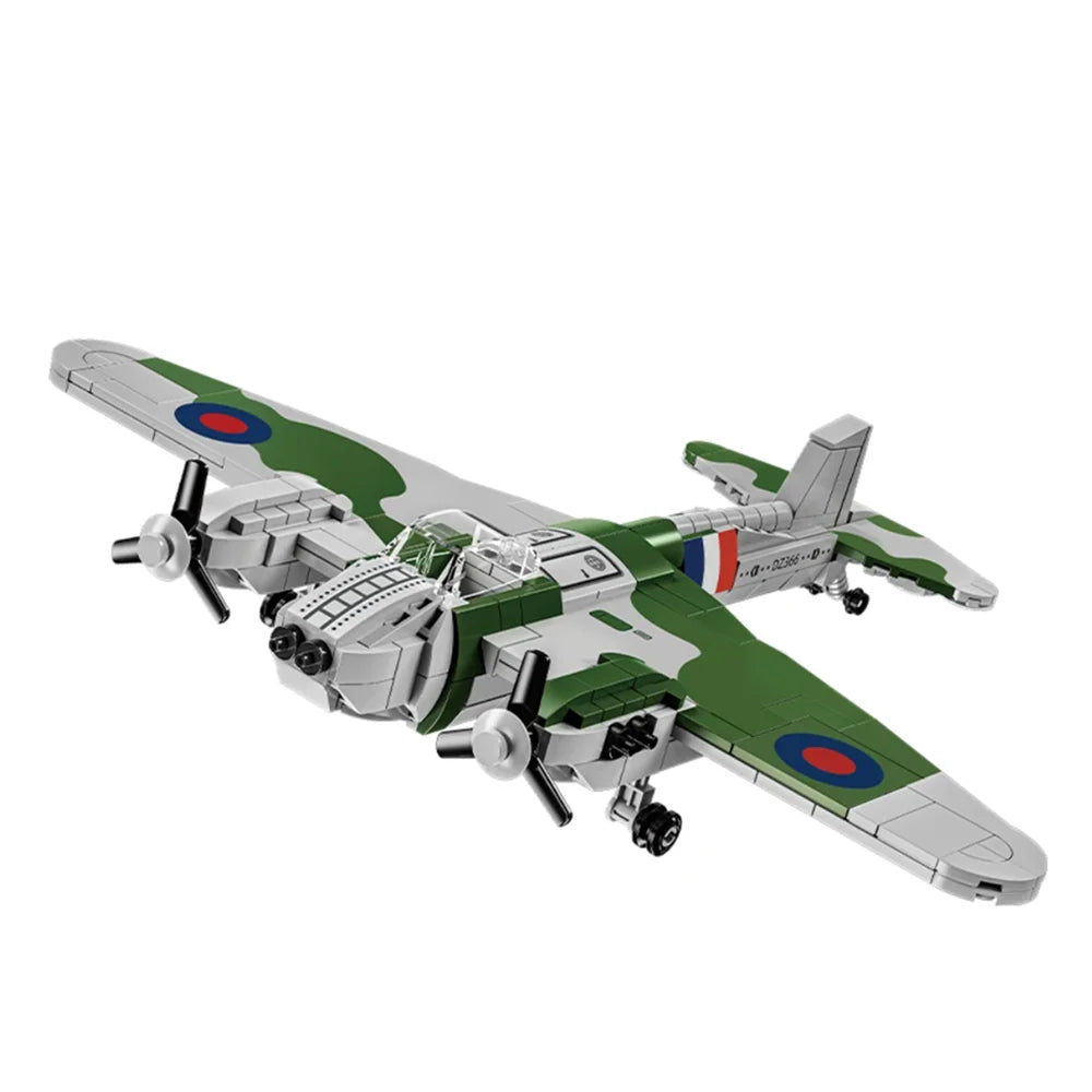 Military WW2 MOC Army Main Battle Tank Armored Vehicle Fighter Soldiers Figures Building Blocks Bricks Set For Children Toys