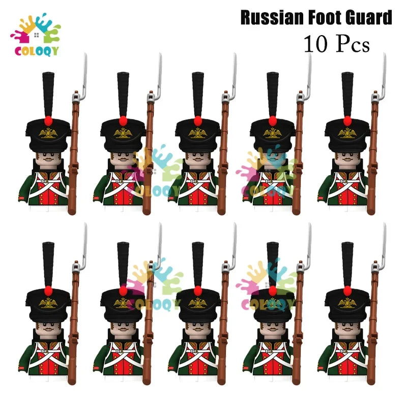 Kids Toys 22/10 Pcs Napoleonic Wars Military General Soldier Building Blocks Imperial Navy Figures Toys For Kids Birthday Gifts