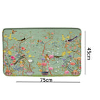 Chinese style Flowers and Birds Waterproof Shower Curtain Set Toilet Seat Cover Bath Non-Slip Mat Rug Carpet Bathroom Decor