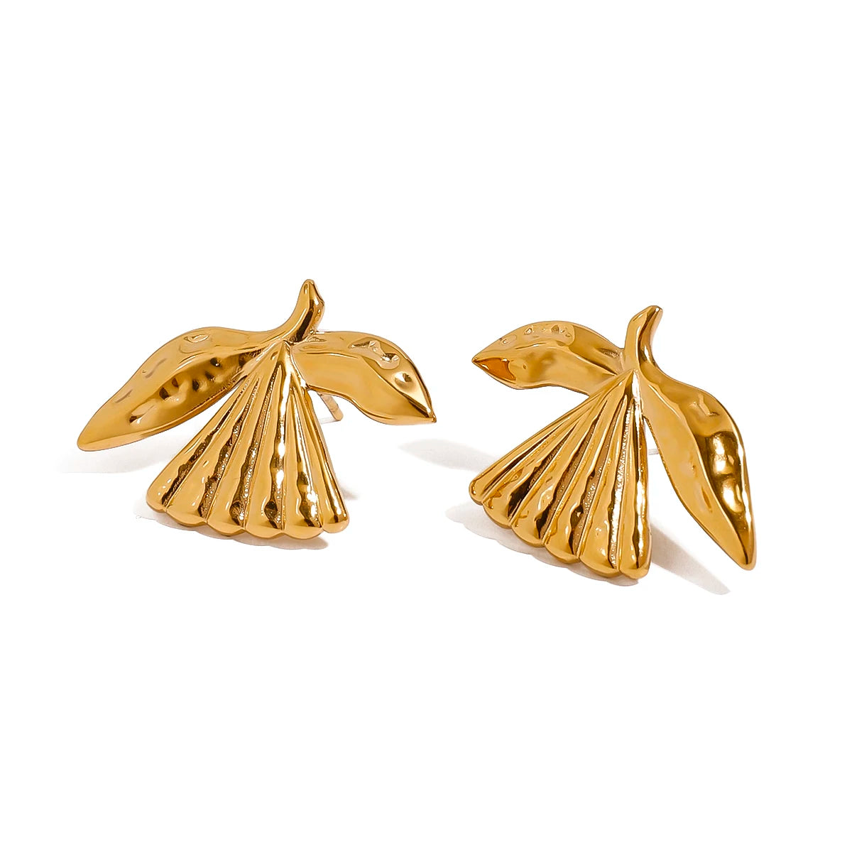 Minimalist 18k Gold Plated Smooth Pigeon Earrings Stainless Steel Women Rust Proof Anti Allergic Gala Gift Jewelry Bijoux