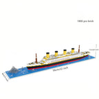 KNEW BUILT 6 Kinds Titanic Model Cruise Ship Building Block for Adult Micro Mini Brick Toy Perfect Gift Entertainment Decoration