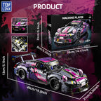 1611 PCS Sport Car Building Block Sets for Adults,1:10 Collectible Model Scale Engineering Toy Gifts for Boys Car no Box