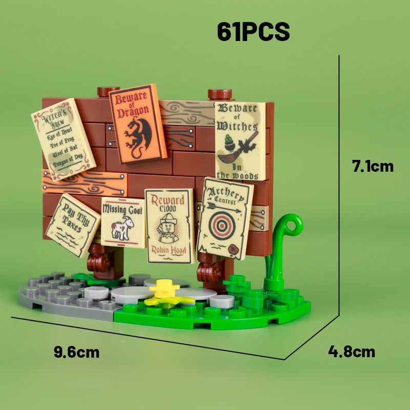 Medieval Military Tower Building Block Rome Knight Castle Siege Vehicle Hammer Boat Tent Flag Sword Weapons Bricks Toys Kid Gift