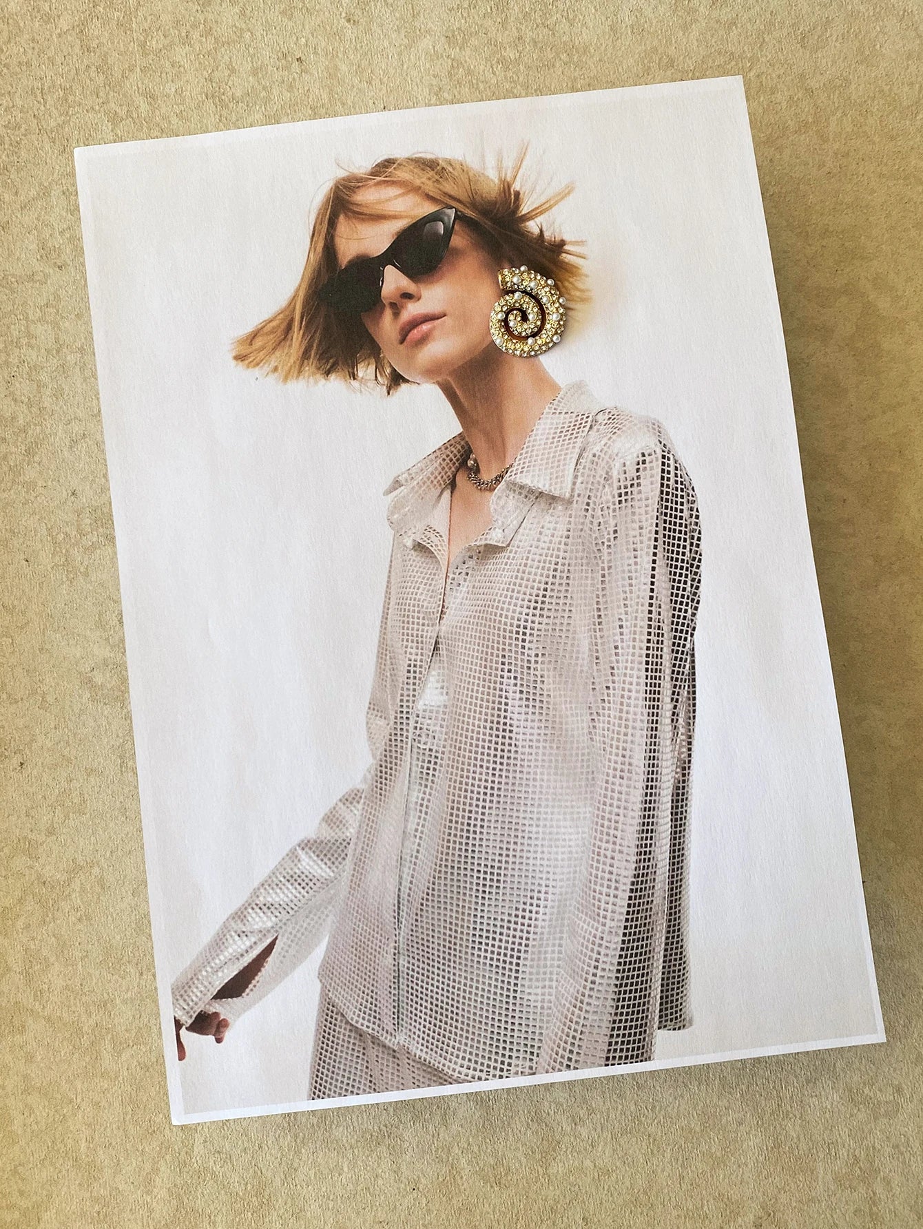 18K Gold Plated Exquisite Imitation Pearls Geometric Stainless Steel Threaded Earrings Inlay Rhinestone Women Charm Jewelry