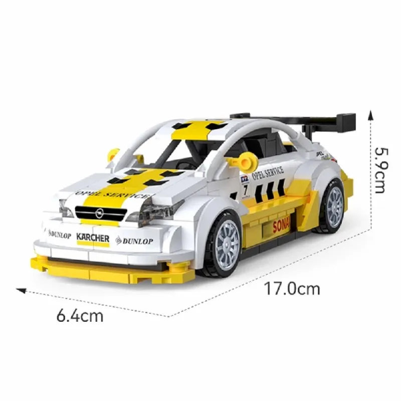Technical MOC Astra V8 Coupe Model Car Building Blocks Kits,305pcs Racing Car Model 308 PCS Building Blocks Brick Toys Kids Gift