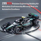 Exquisite Simulation Building Block Series Mini AMR24 Race Car Model Kits MOC Creative Children's Birthday Gifts Toys Vehicle