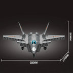 J-20 Carrier Based Fighter Jet Assemblage Building Blocks MOC Military Series Aircraft Plane Model Bricks Boys Toys Gifts