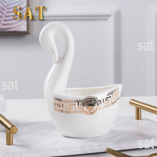 Factory 60PCS Luxury Fine Bone China Dinner Tableware Set