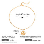 Trendy 18k Stainless Steel Seahorse Shape Ring Necklace Earrings Women Statement Charm Texture Rust Proof Trendy Jewelry Gift