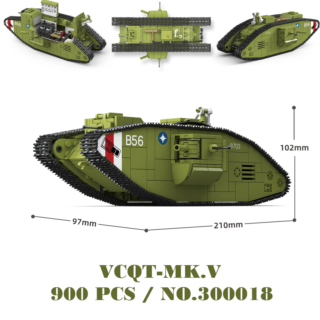 Military Tanks Stuart SdKfz251 PanzerVI Sherman US Army Quan Guan WW2 Soldier Figure Model Building Block Brick kid Children Toy