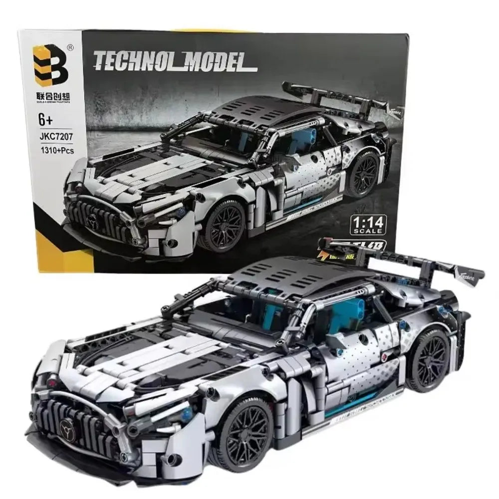 Masondi 1:14 Scale Racing Car Building Blocks Set - 1466PCS Model Kit for Boys & Adults Collectible Birthday Gift