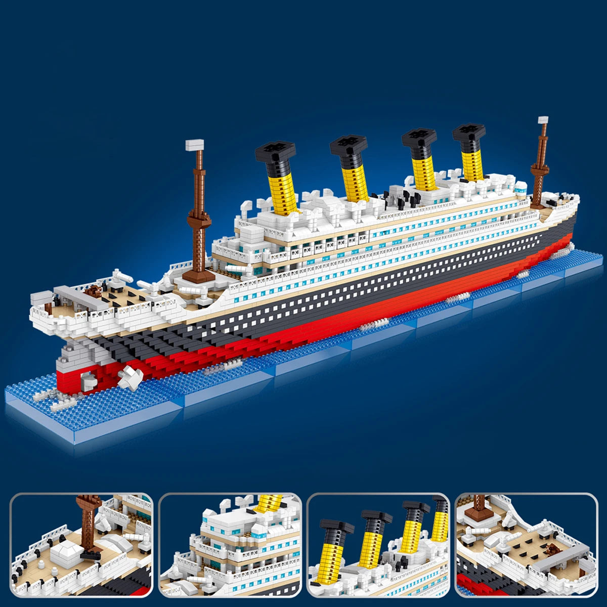 Titanic Micro Mini Brick Building Kit-3D Model Toys Set,Perfect Gift for Friends Who Love Historical Models  Unique Home Decor