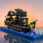 Popular Mini Building Block Toy One Piece Boat Thousand Sunny Pirate Ship RMS Titanic Drift Bottle Micro Bricks Assembled Models