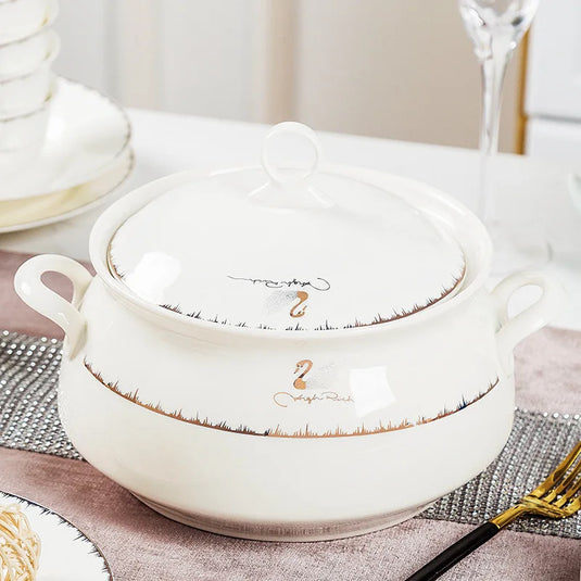 Ensemble de vaisselle et de plats en céramique Jingdezhen pour usage domestique